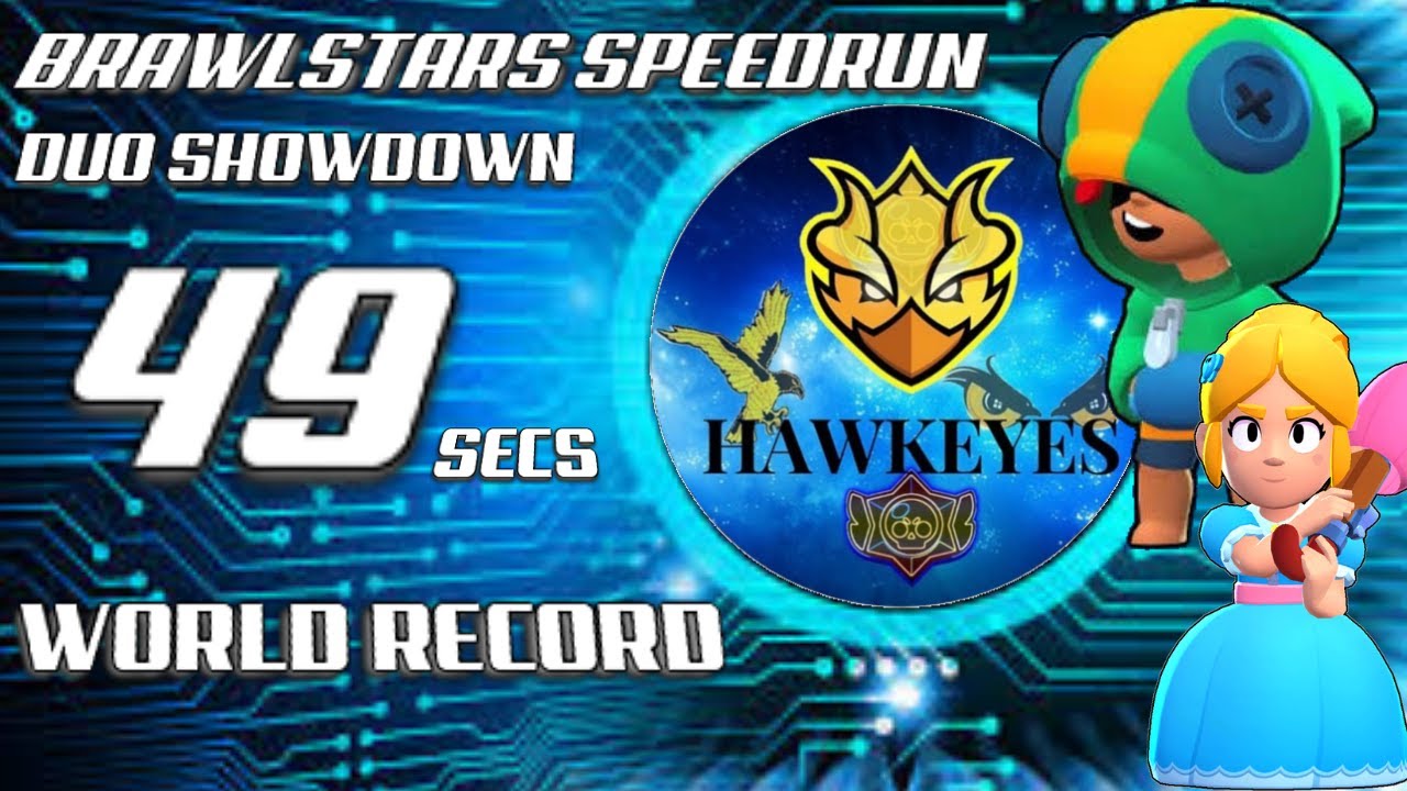 Brawl Stars Speedrun. (Duo Showdown% 10k + Trophy Category) 49s. Current World Record