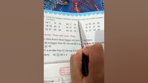 13 April, 2020 Maths - Bigger no Smaller no. Video 3