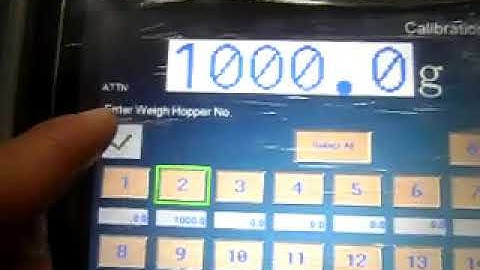 KENWEI Video of calibration for multihead weigher