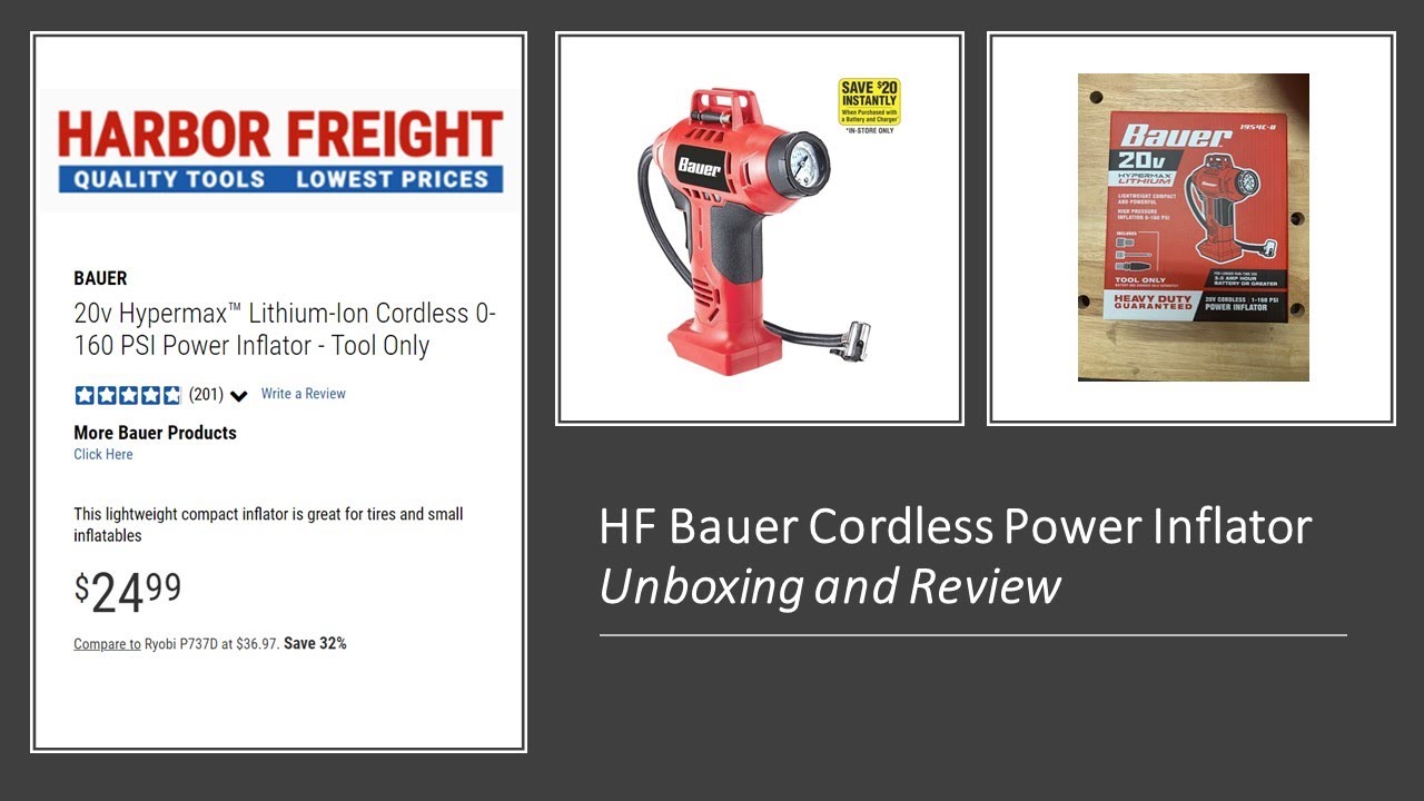 Bauer Air From Harbor Freight YouTube
