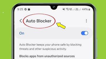 Samsung | Auto Blocker Setting in Galaxy Phone