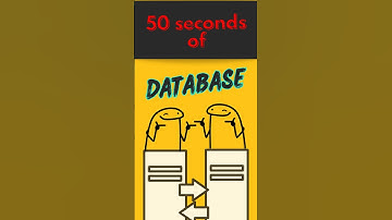 the basics of Database in 50 seconds || Programming Tutorial #database #shortsfeed