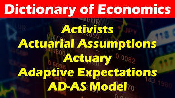Activists, Actuarial Assumptions, Actuary, Adaptive Expectations, AD-AS Model.
