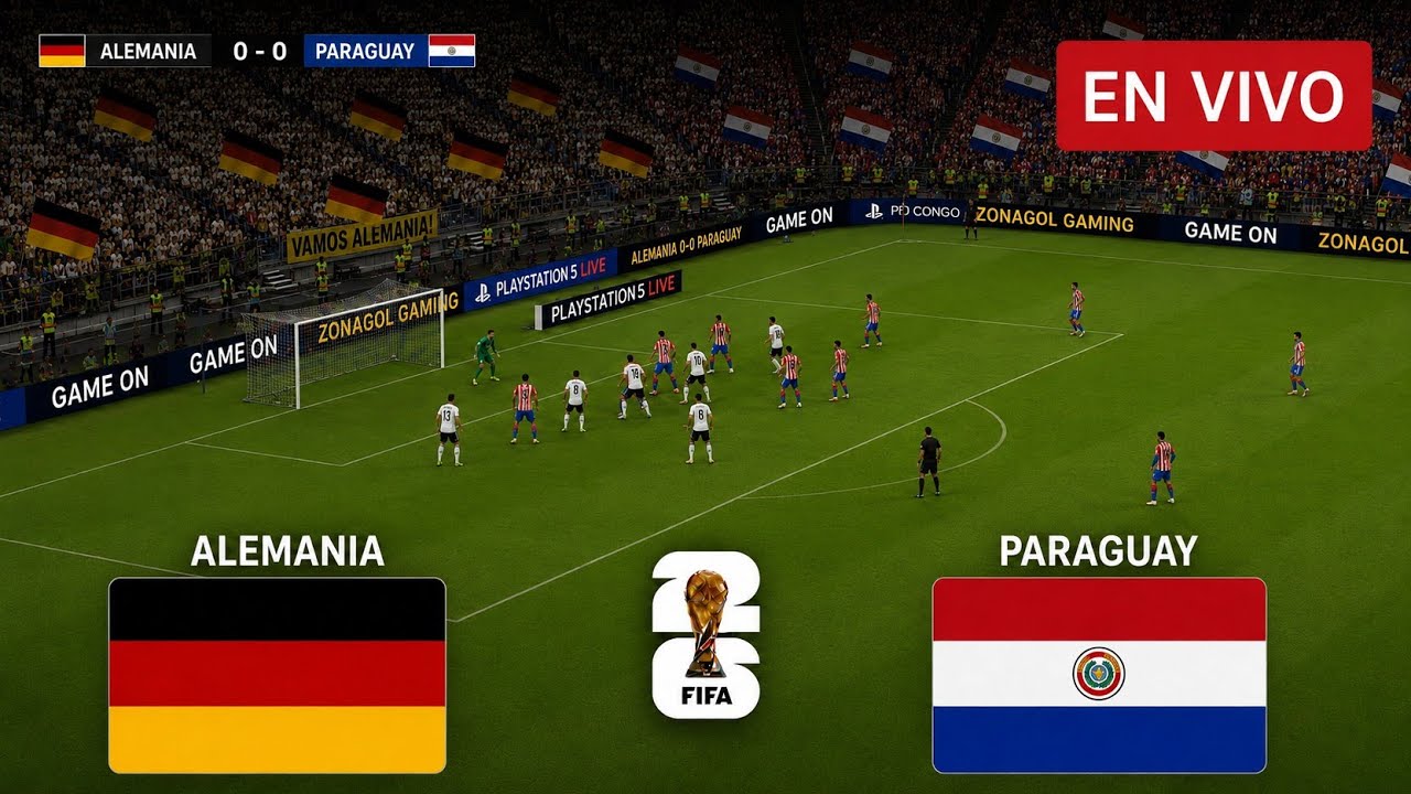 Alemania vs Paraguay 🛑EN VIVO Mundial2026  |Simulación Realista PES2021| Full match