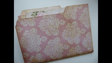 Pocket Altered File Folder Part 1