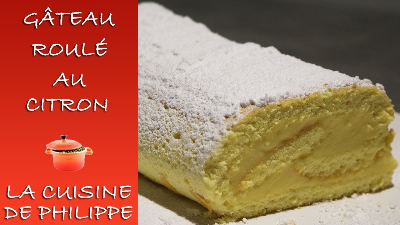 Gateau Roule Au Citron Youtube