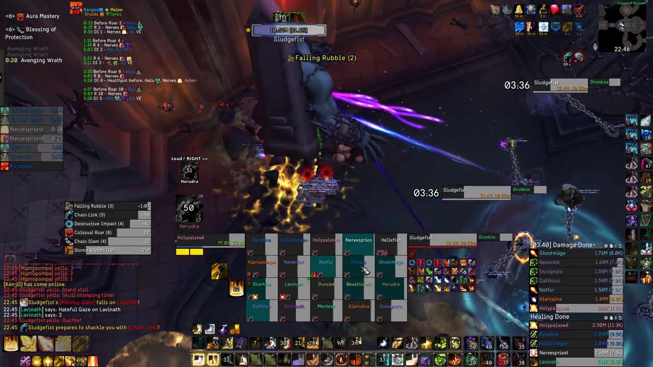 Sludgefist Mythic - Rank1 @ 11.5k hps - Castle Nathria - Holy Paladin