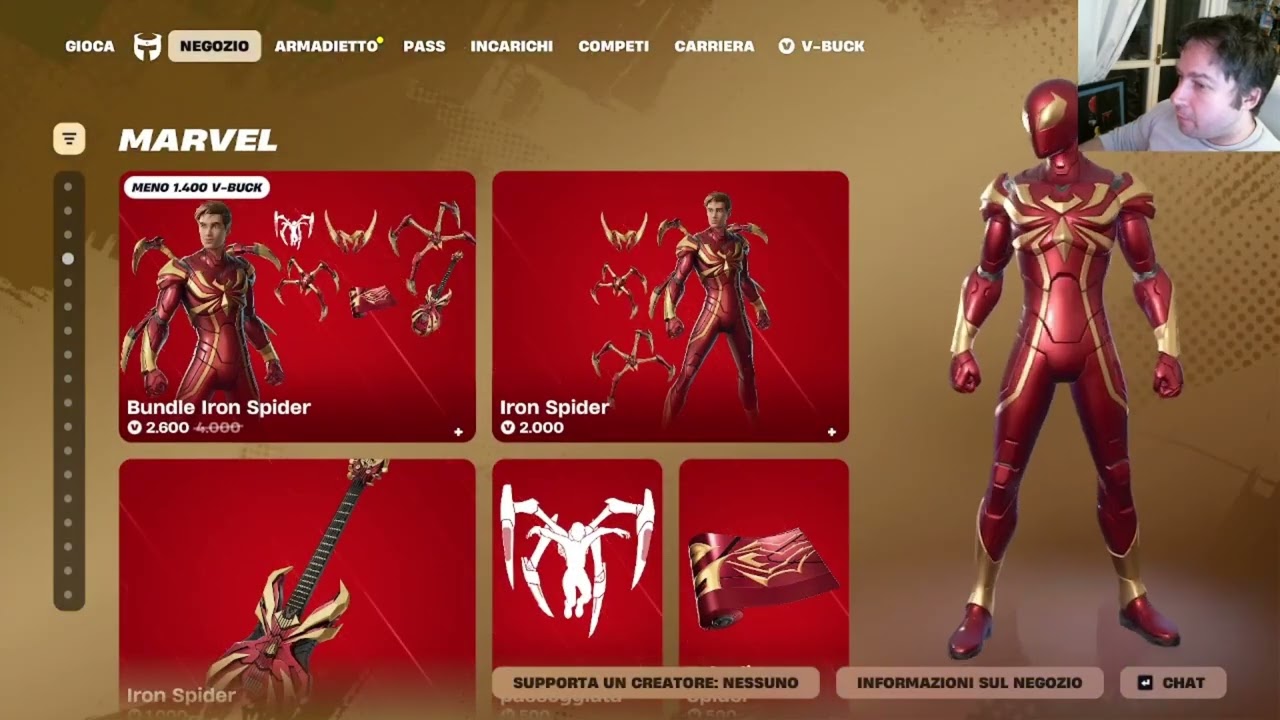 Iron Spider Su Fortnite