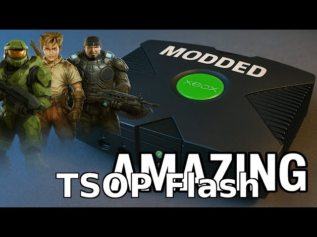 Original Xbox Tsop Flash 1.0 3tb Hard Drive XMBC4Gamer Build #xbox