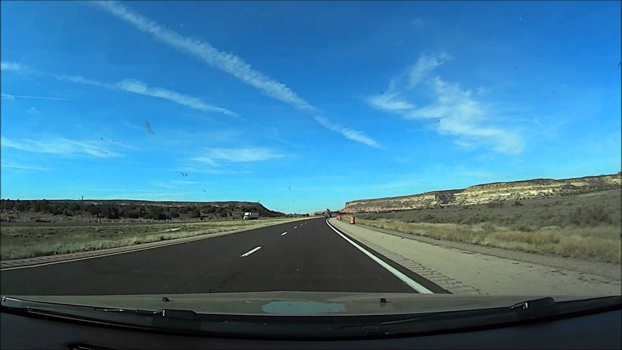 Interstate 40Gallup, NM to Sanders, AZ timelapse drive YouTube