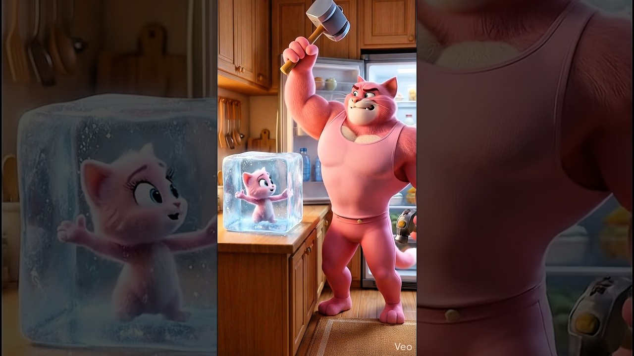 Kitten’s Prank Backfires — Fridge Drama!🐱💥 