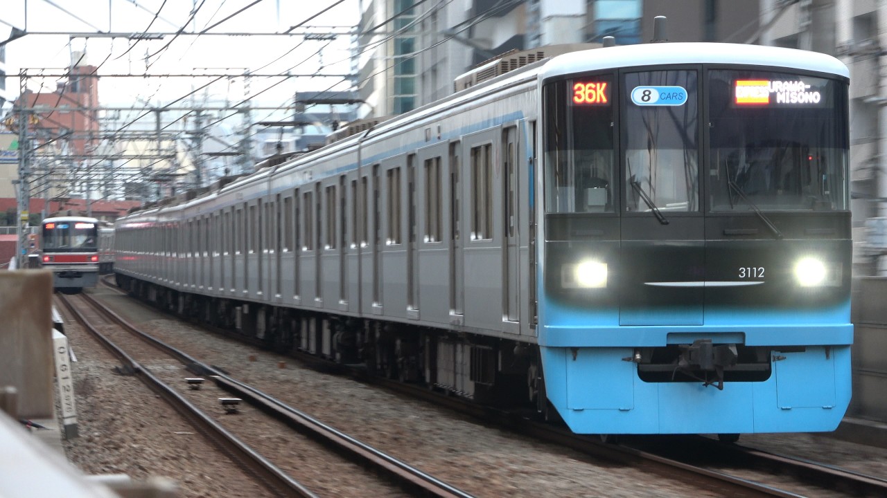 東急 3000系 3112F ﾘﾆｭｰｱﾙ車 走行ｼｰﾝ 目黒~不動前 2026/02/13