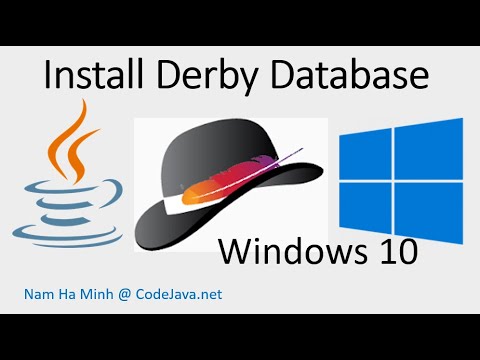 How to Install Derby Database in Windows 10