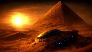 Ancient alien pyramid &amp; ufo 🛸 sci fi desert 4k wallpaper #4k #livewallpaper #chilledfox #wibetoonsky