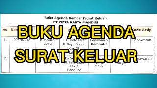 BUKU AGENDA SURAT KELUAR