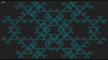 Chaos Game - Double Triangle - Fractal
