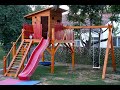 Homemade wooden playground playhouse   timelapse