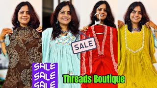 SALE SALE on Kurti, Cotton 2 & 3 Pc Suits, Anarkali & PartyWear Suits at Threads Boutique By Poonam