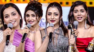 Glimpses of Grace: Trisha, Srinidhi Shetty, Sreeleela, & Kalyani Priyadarshan's glittering speeches