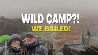 Wild Camp? We Bailed... Kinder Scout | Grindsbrook Clough | Jacobs Ladder