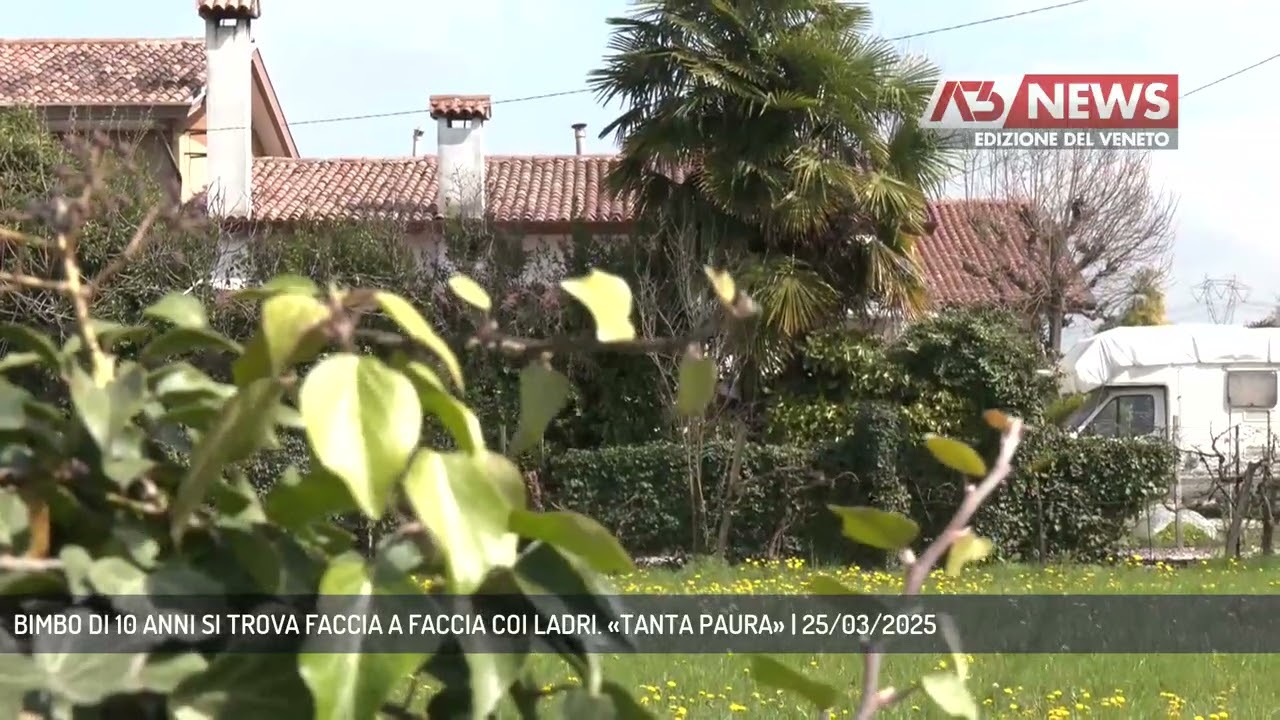 BIMBO DI 10 ANNI SI TROVA FACCIA A FACCIA COI LADRI. «TANTA PAURA» | 25/03/2025