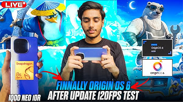 FINALLY ORIGIN OS 6 PERFORMANCE TEST😲4.1 UPDATE IQOO NEO 10R 120FPS TEST IN BGMI WITH HANDCAM 🔥