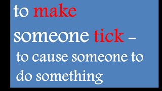 to make someone tick - Drilling - TED - Richard St. John:  8 secrets of success