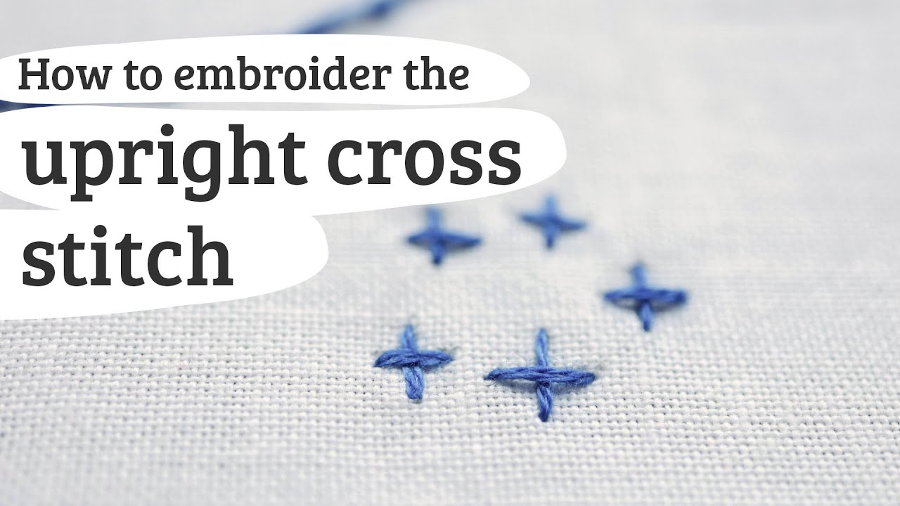 Upright cross stitch embroidery stitch 69 YouTube