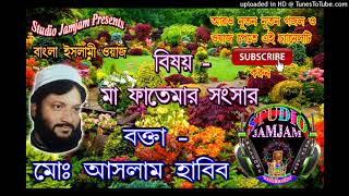 মা ফাতেমার সংসার -১০ ma fatemar sansar vol 10 ।। Waj Bangla New ।। Aslam Habib Saheb