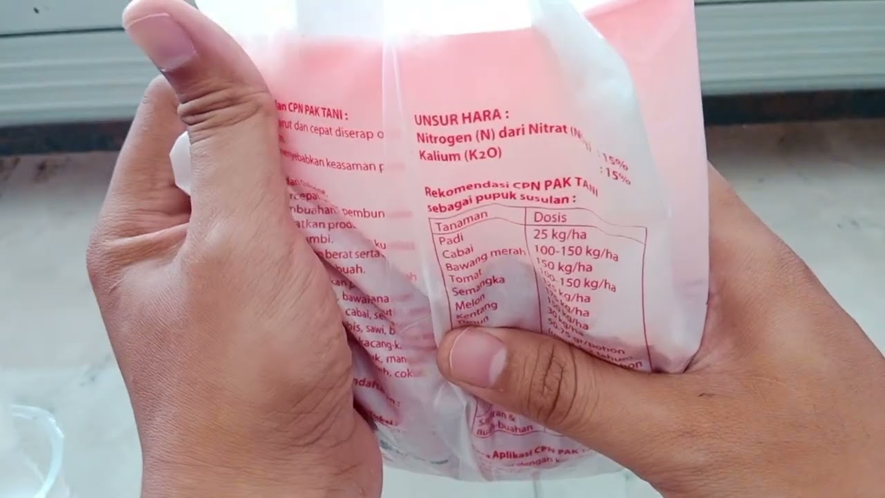Review Pupuk Fase Vegetatif KNO3 Merah Pak Tani