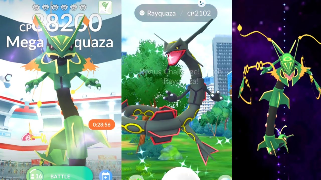 Ого! БЛЕСТЯЩИЙ МЕГА РЕЙКВАЗА В ПЕРВОМ РЕЙДЕ 🔥 НЕВЕРОЯТНАЯ УДАЧА в Pokémon GO! 2025