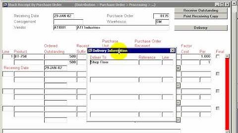 purchase order - receipt