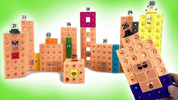 Let's Build Numberblocks Mathlink Cubes 21-30