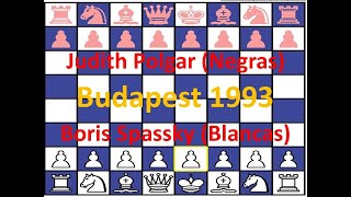 Judith Polgar (negras) vs Boris Spassky (blancas)  Budapest, 1993. Round 1