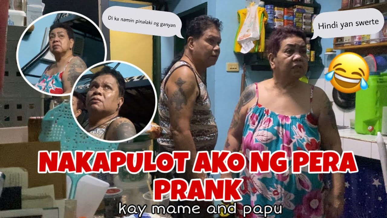 NAKAPULOT AKO NG PERA PRANK KAY MAME AND PAPU