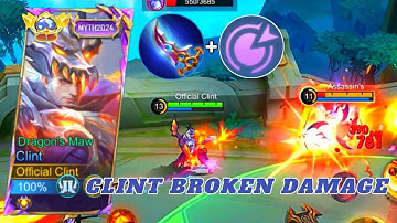 CLINT BROKEN DAMAGE!! MOSKOV GA BERKUTIK DI HADAPAN KING CLINT - Mobile Legends