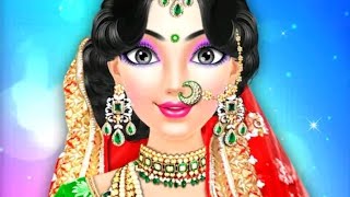 North indian wedding beauty salon || girl game || @uniquefashionshow || Makeup dressup game screenshot 1