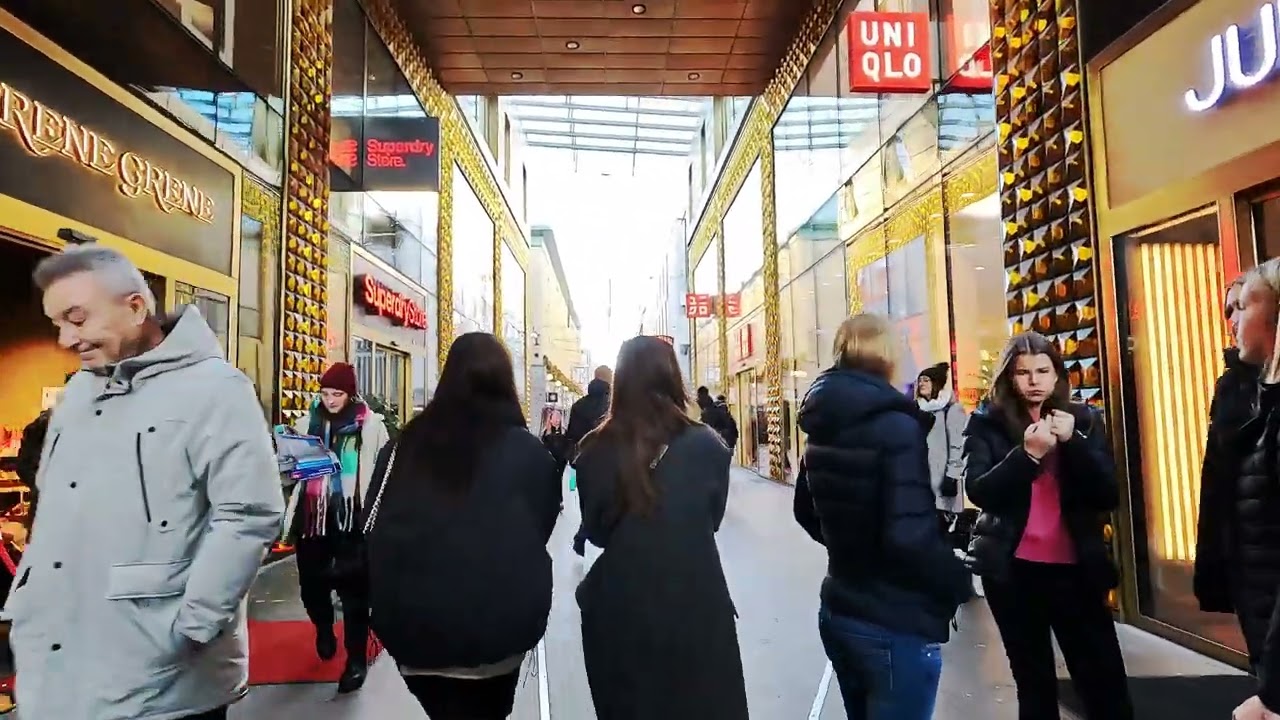 Gothenburg Sweden Walk from Brunnsparken to the Lion Stairs 4k