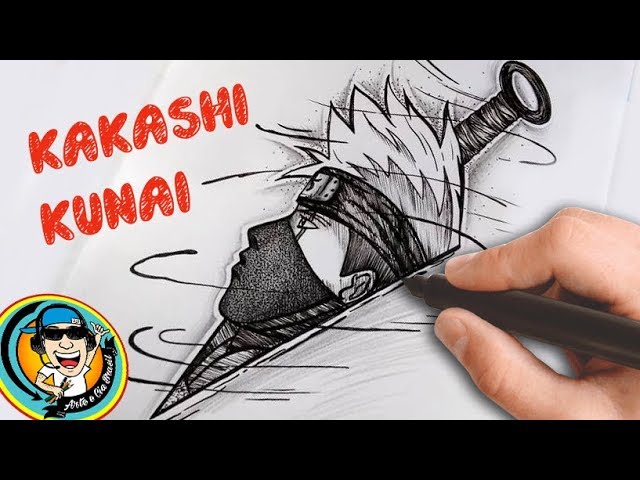 Naruto KUNAI Passo a passo do desenho - Arte e Cia Brasil