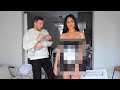 WEARING A SCANDALOUS OUTFIT TO SEE HUSBAND'S REACTION *HILARIOUS!!*