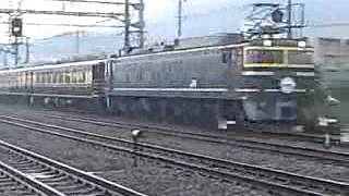 2013/11/10 EF81 113(敦)牽引 +14系客車 サロンカーなにわ