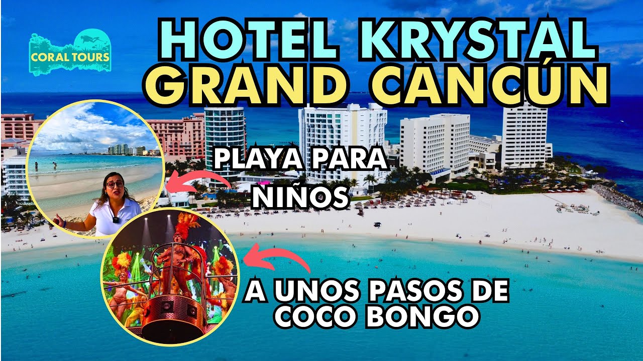 🏨HOTEL KRYSTAL GRAND CANCÚN 2024 🌊 HOTEL 5 ⭐ ALL INCLUSIVE🍹🍱