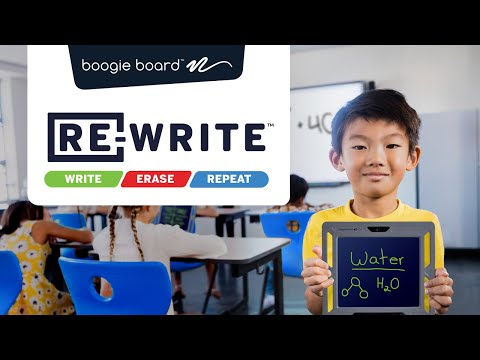 Boogie Board™ Re-Write™ Reusable Writing Tablet for Education @BoogieBoard1