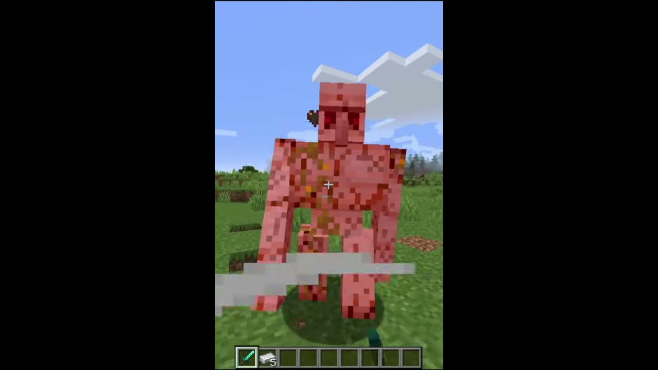 Heal An Iron Golem With Ingot In Minecraft