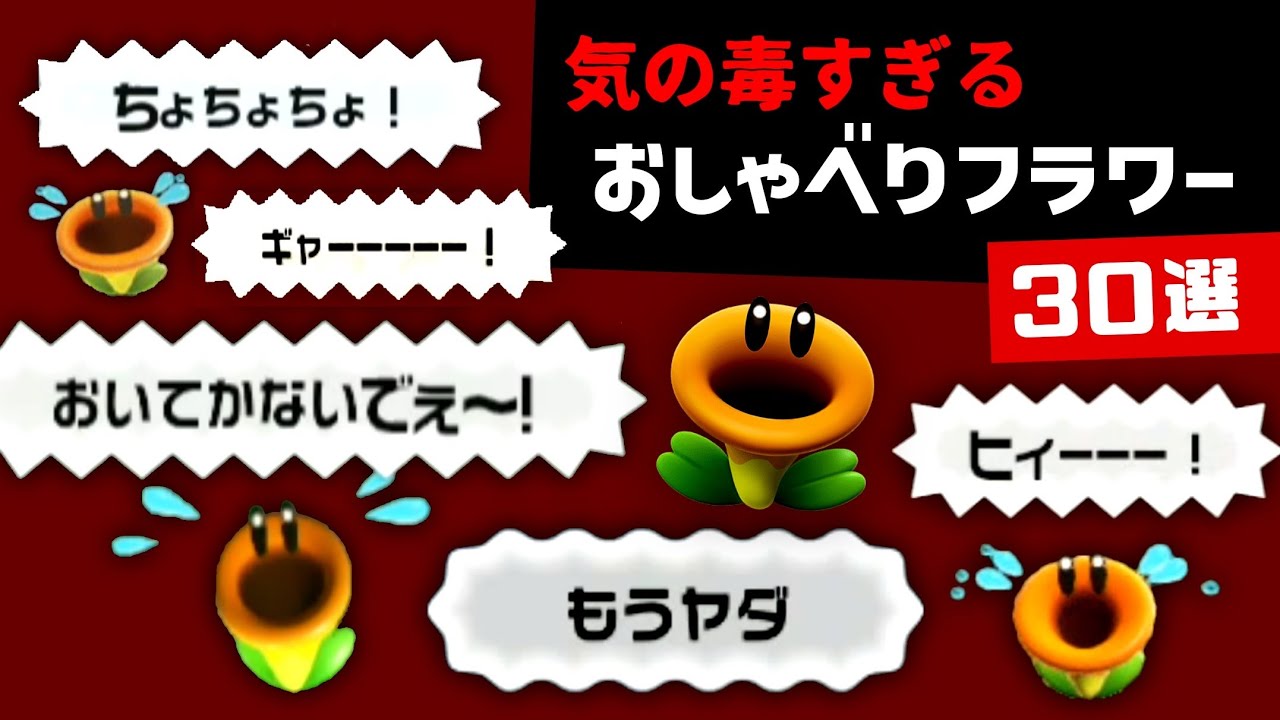 【マリオワンダー】気の毒すぎる「おしゃべりフラワー」の可哀想なシーン30選＆セリフに隠れた細かすぎる小ネタ集【スーパーマリオブラザーズ ワンダー】@レウンGameTV