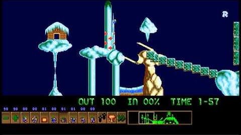 Custom Lemmings Level - One way and another