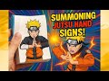 Naruto Summoning Jutsu Hand Signs || Naruto Shippuden Flipbook Animation