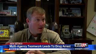 Multi-agency teamwork leads to drug arrest