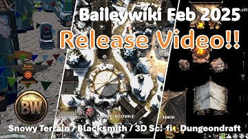 Baileywiki Feb 2025 - Release: Winter Scenes, Animated Assets, Tokens, 3D, and Dungeondraft