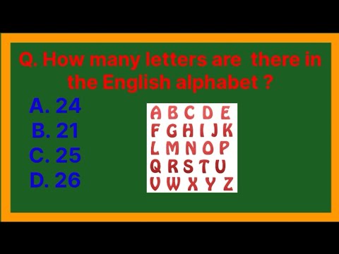 how many letters are there in english alphabet || how many letters in ...